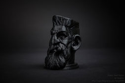 Zombie Head Hunter by Sculptor printed with Vertex 3D Printer. Source: http://www.thingverse.com/thing69709
